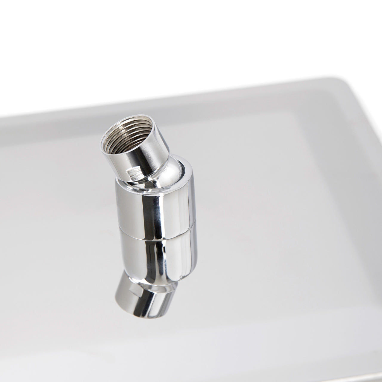 Aqua Piazza by KubeBath 8″ Super Slim Square Rain Shower Head