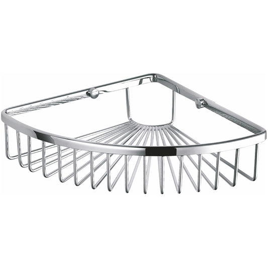 Kube Single Corner Wire Basket – Chrome