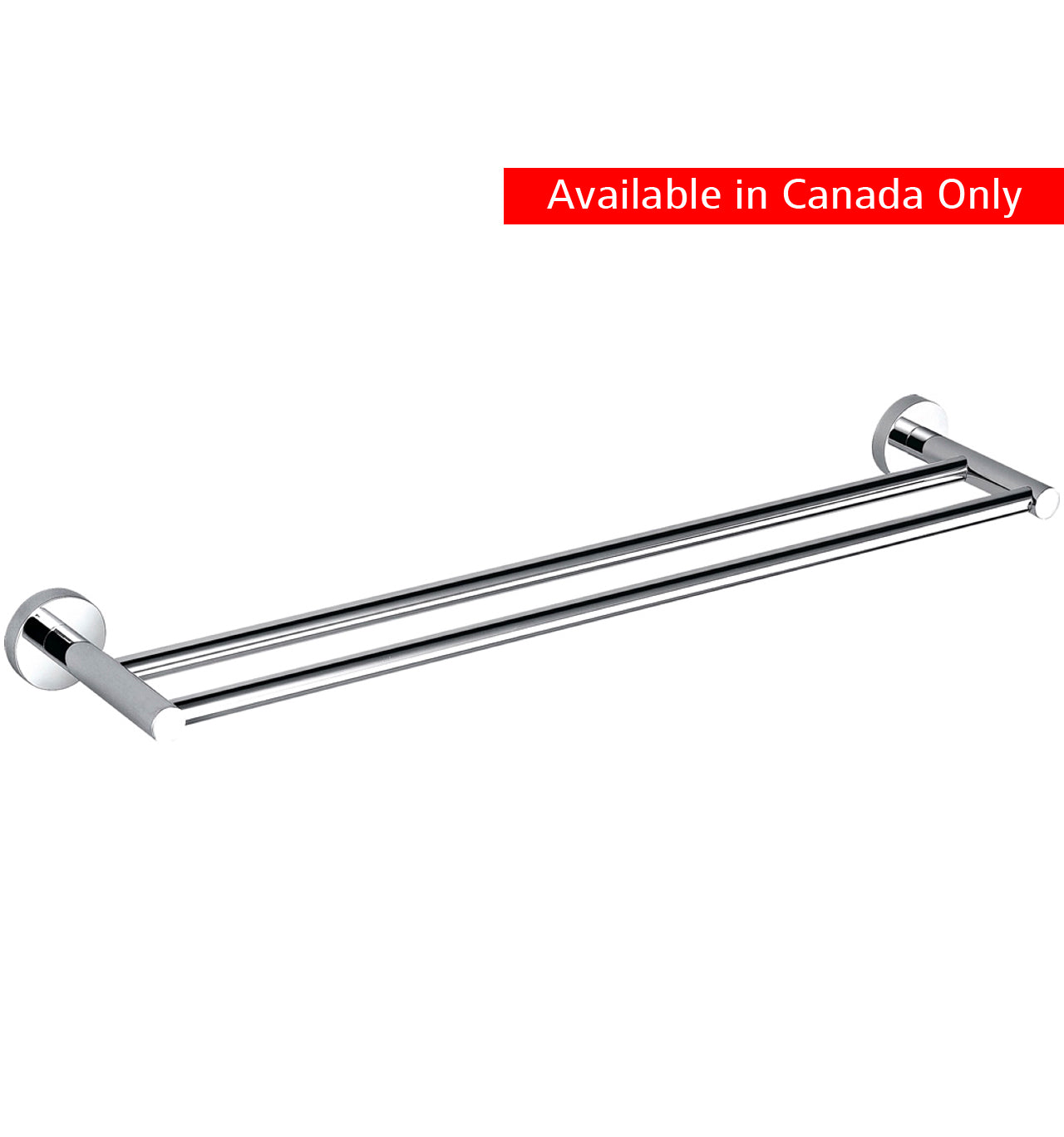 Aqua RONDO by Kubebath 18″ Double Towel Bar – Chrome