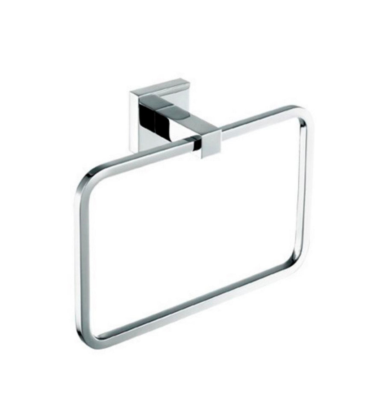 Aqua PIAZZA Towel Ring – Chrome