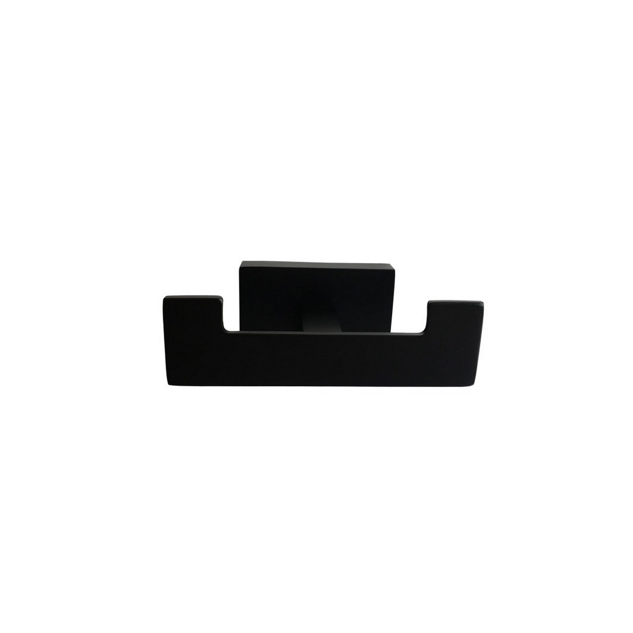 Aqua Plato Double Robe Hook – Matte Black