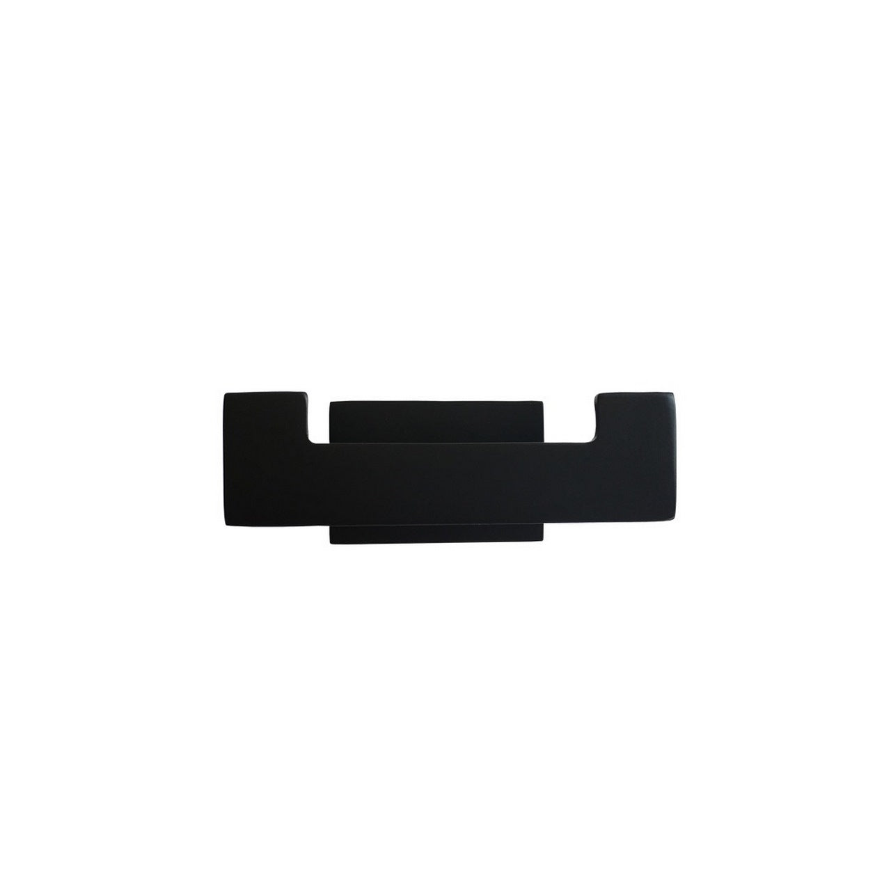 Aqua Plato Double Robe Hook – Matte Black