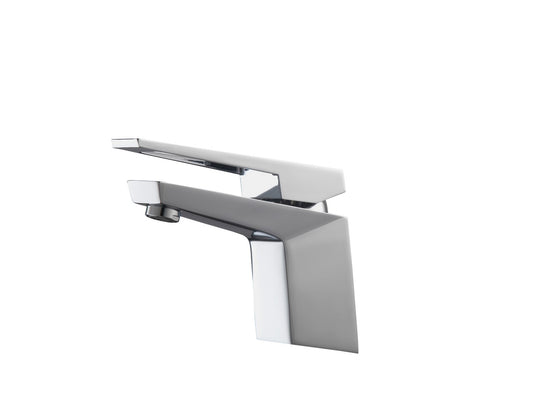 Aqua Siza Single Lever Modern Bathroom Vanity Faucet – Chrome