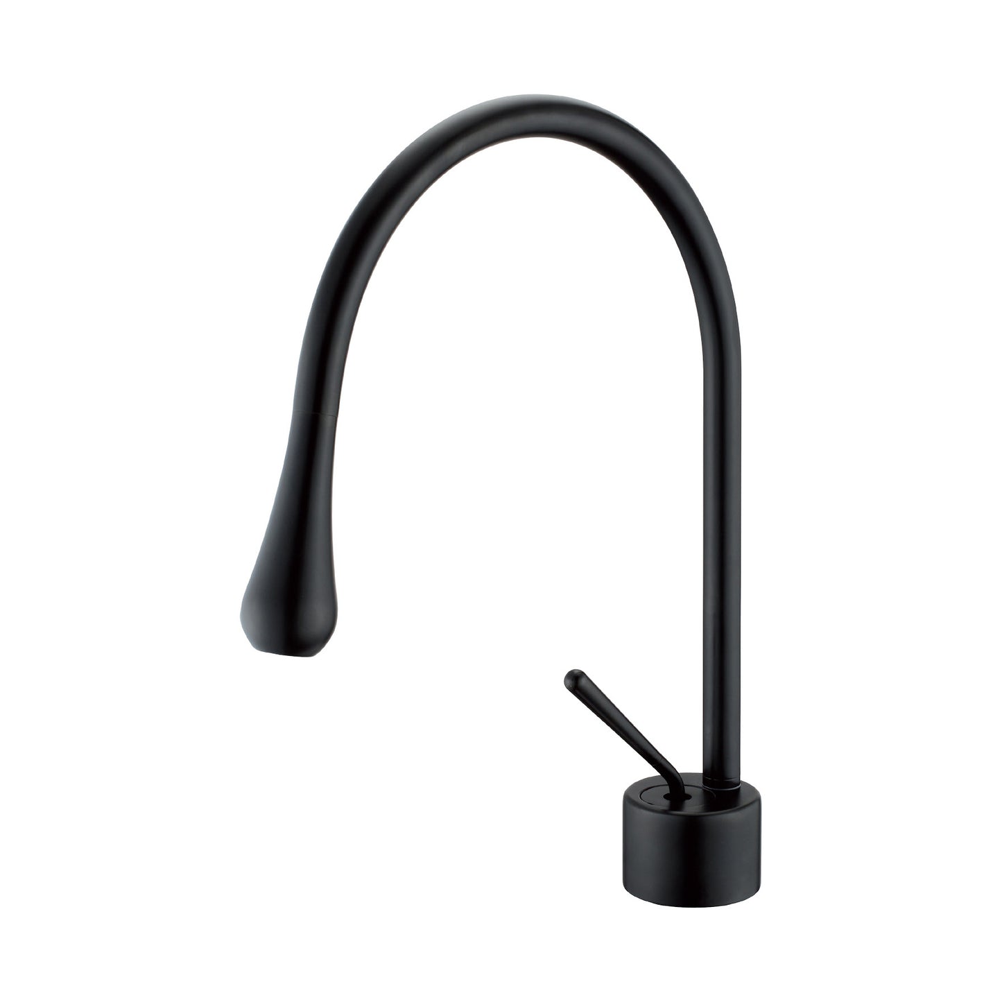 Aqua Infinity Single Lever Bathroom Vanity Faucet – Matte Black