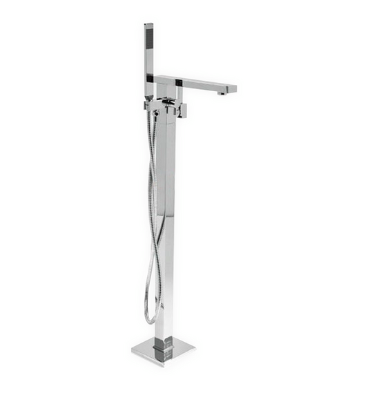 Aqua Squadra Floor Mounted Soaker Tub Faucet – Chrome
