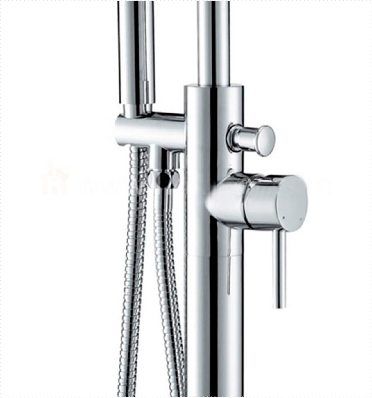 Aqua Ronda Floor Mounted Soaker Tub Faucet – Chrome