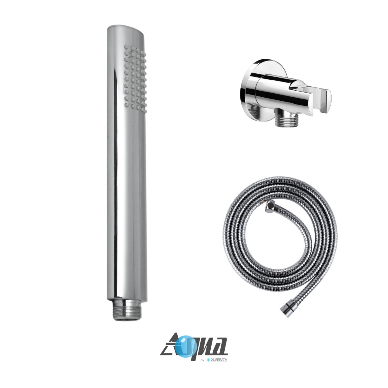 Aqua Rondo Shower Set w/ Ceiling Mount 20″ Rain Shower, Handheld and Tub Filler