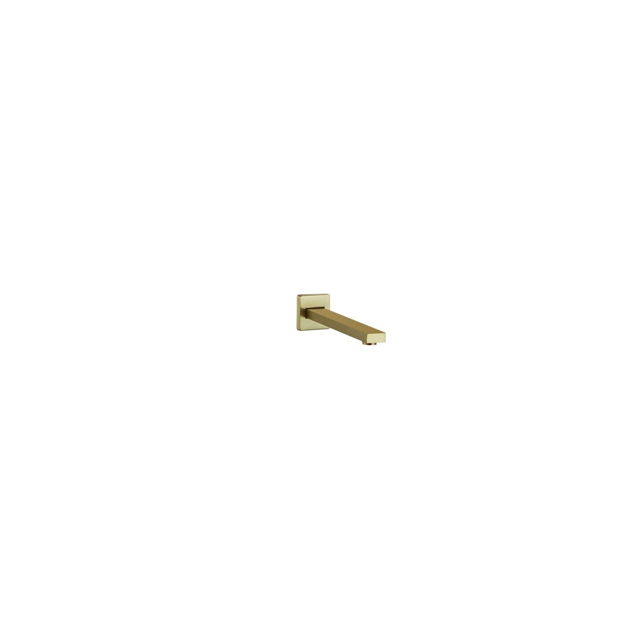 Aqua Piazza Gold Shower Set w/ 12″ Square Rain Shower, Tub Filler and Handheld