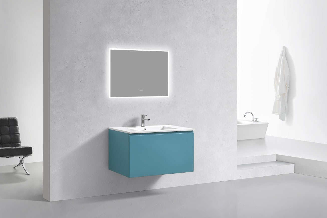 KubeBath 36″ Balli Modern Bathroom Vanity in Teal Green Finish