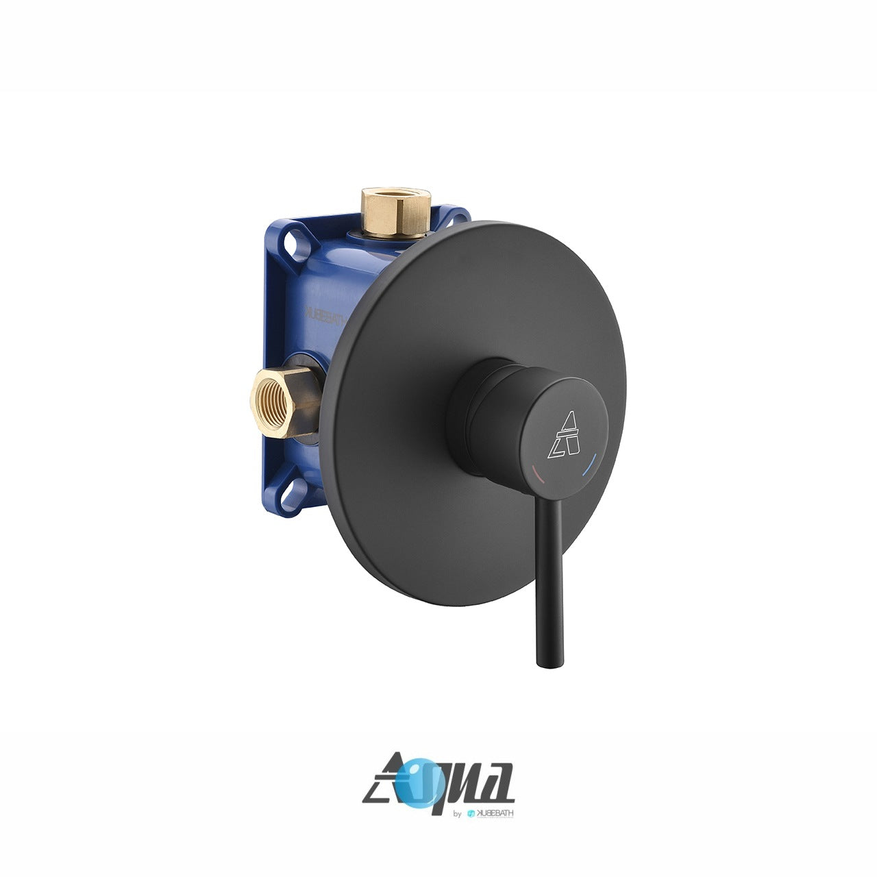 AQUA RONDO BLACK SHOWER SET W/ TUB FILLER