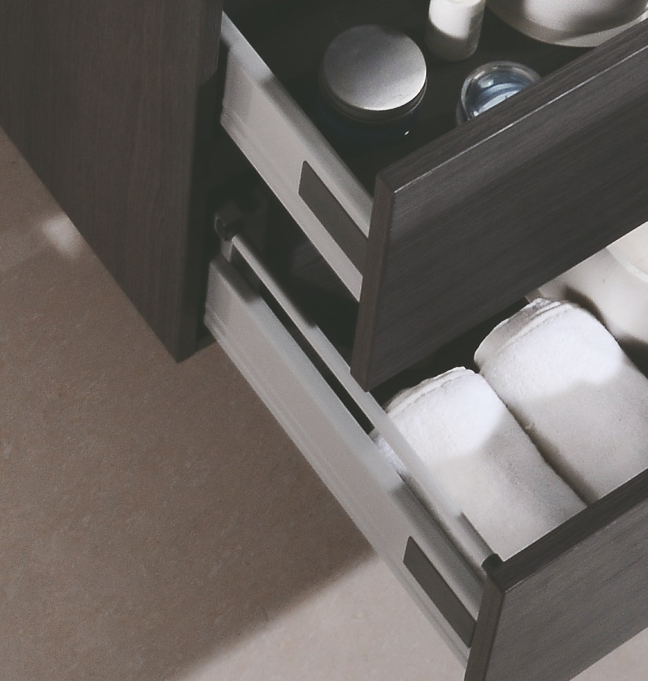 Bliss 24″ Gray Oak Wall Mount Modern Bathroom Vanity