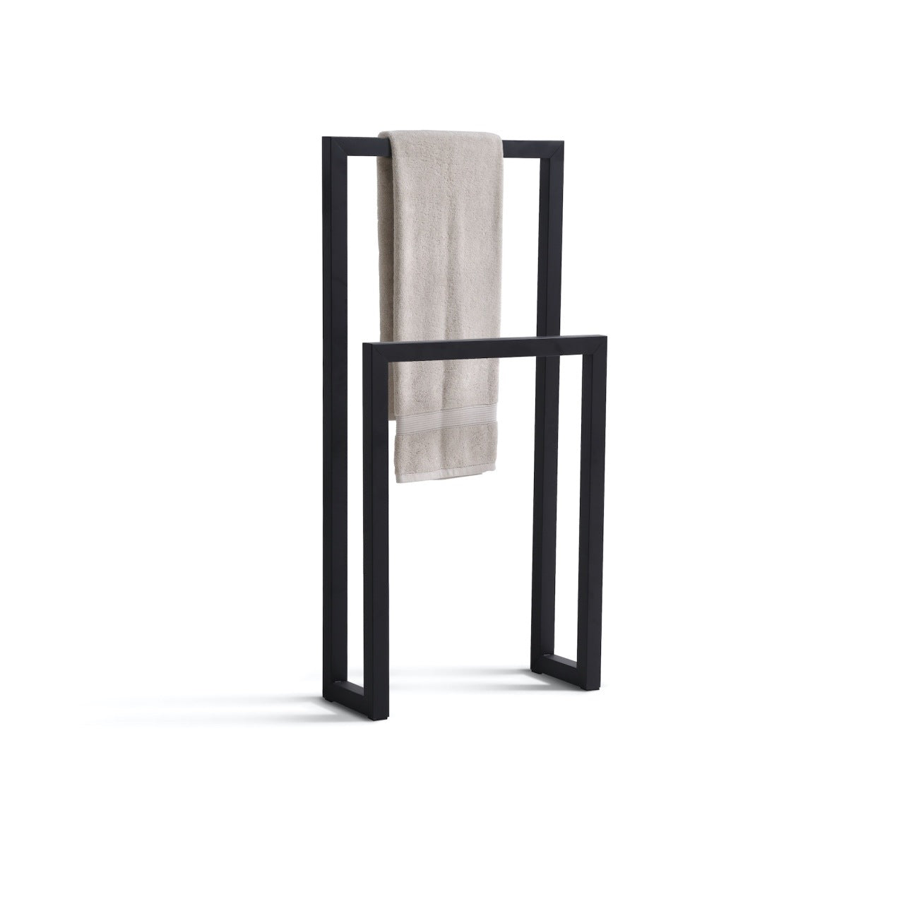 Cisco by KubeBath Free Standing Towel Rack – Matte Black