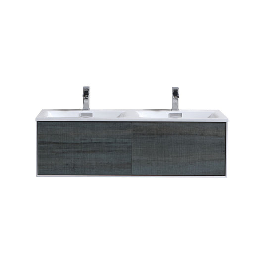 Divario 48″ Ocean Gray Wall Mount Modern Bathroom Vanity