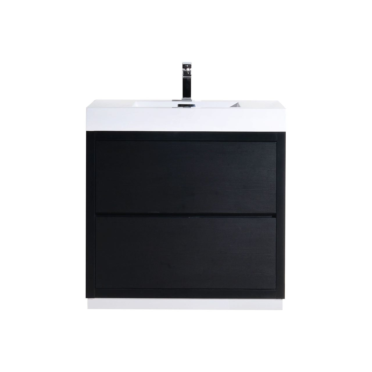 Bliss 40″ Black Free Standing Modern Bathroom Vanity