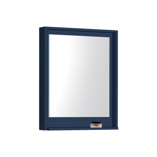 24″ Wide Mirror w/ Shelf – Gloss Blue