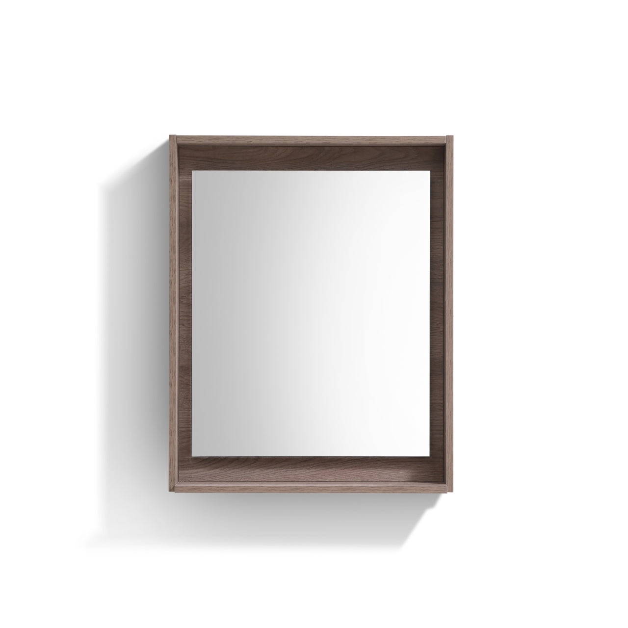 24″ Wide Mirror w/ Shelf – Butternut