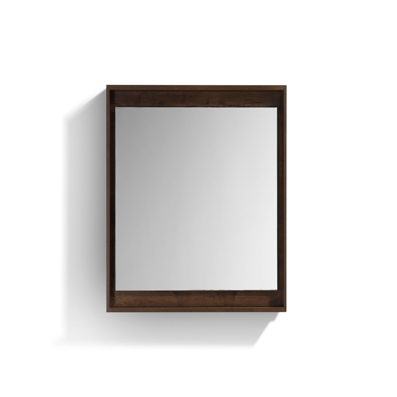 24″ Wide Mirror w/ Shelf – Rosewood