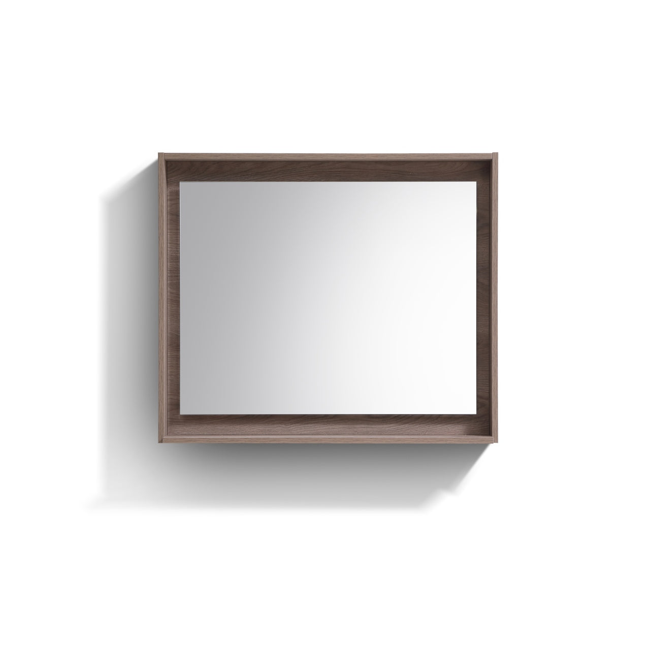 36″ Wide Mirror w/ Shelf – Butternut