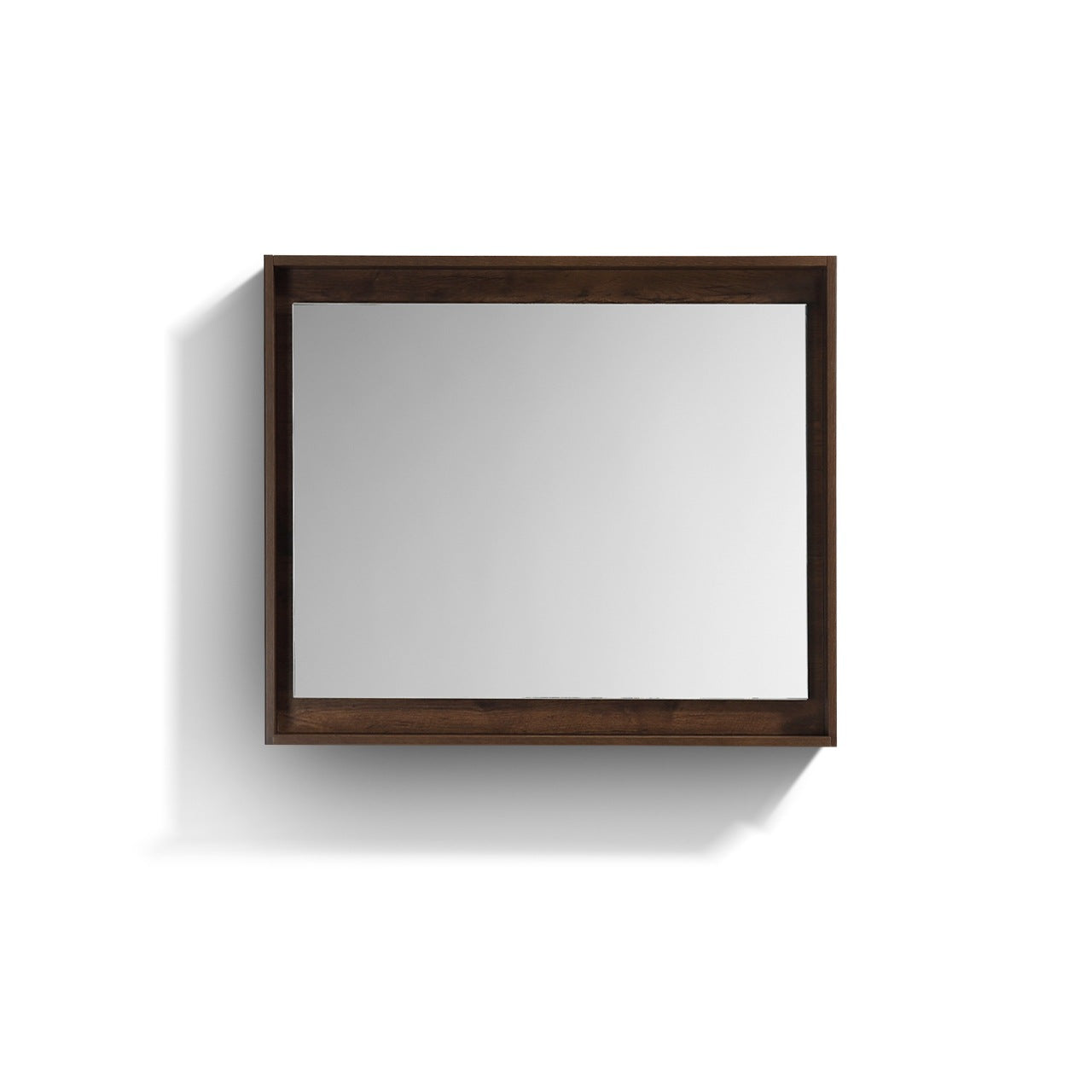 36″ Wide Mirror w/ Shelf – Rosewood
