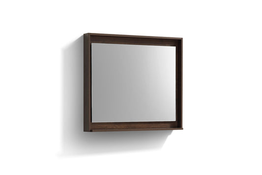 36″ Wide Mirror w/ Shelf – Rosewood