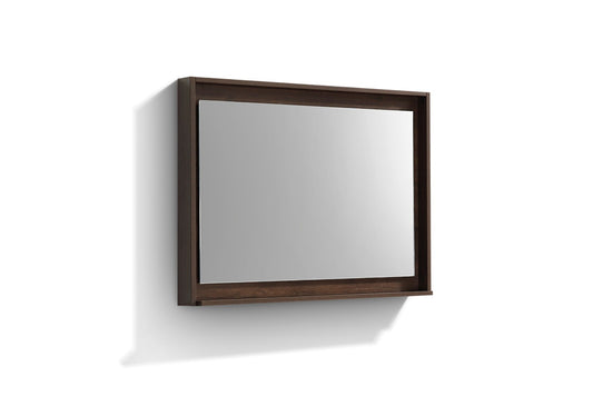 40″ Wide Mirror w/ Shelf – Rosewood