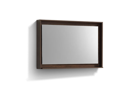 48″ Wide Mirror w/ Shelf – Rosewood