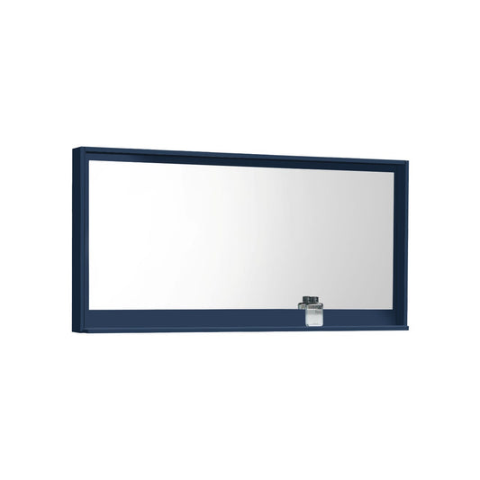 60″ Wide Mirror w/ Shelf – Gloss Blue