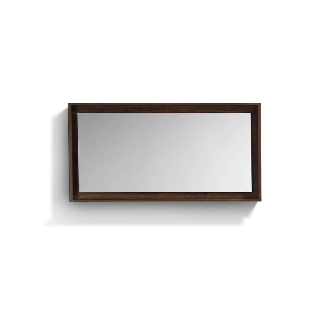 60″ Wide Mirror w/ Shelf – Rosewood