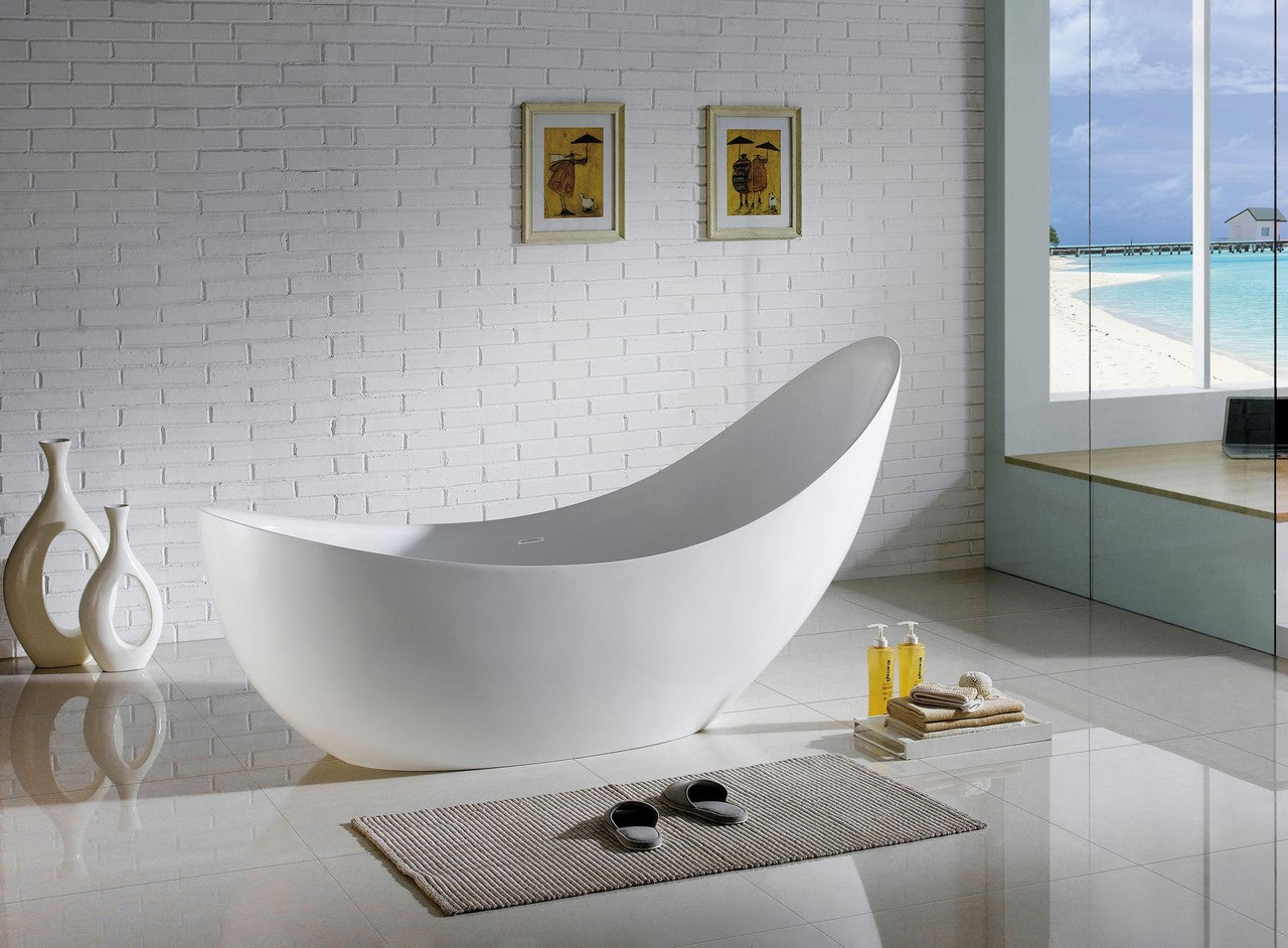 Kube Salto 80.5″ Free Standing Bathtub w/ C UPC Approved