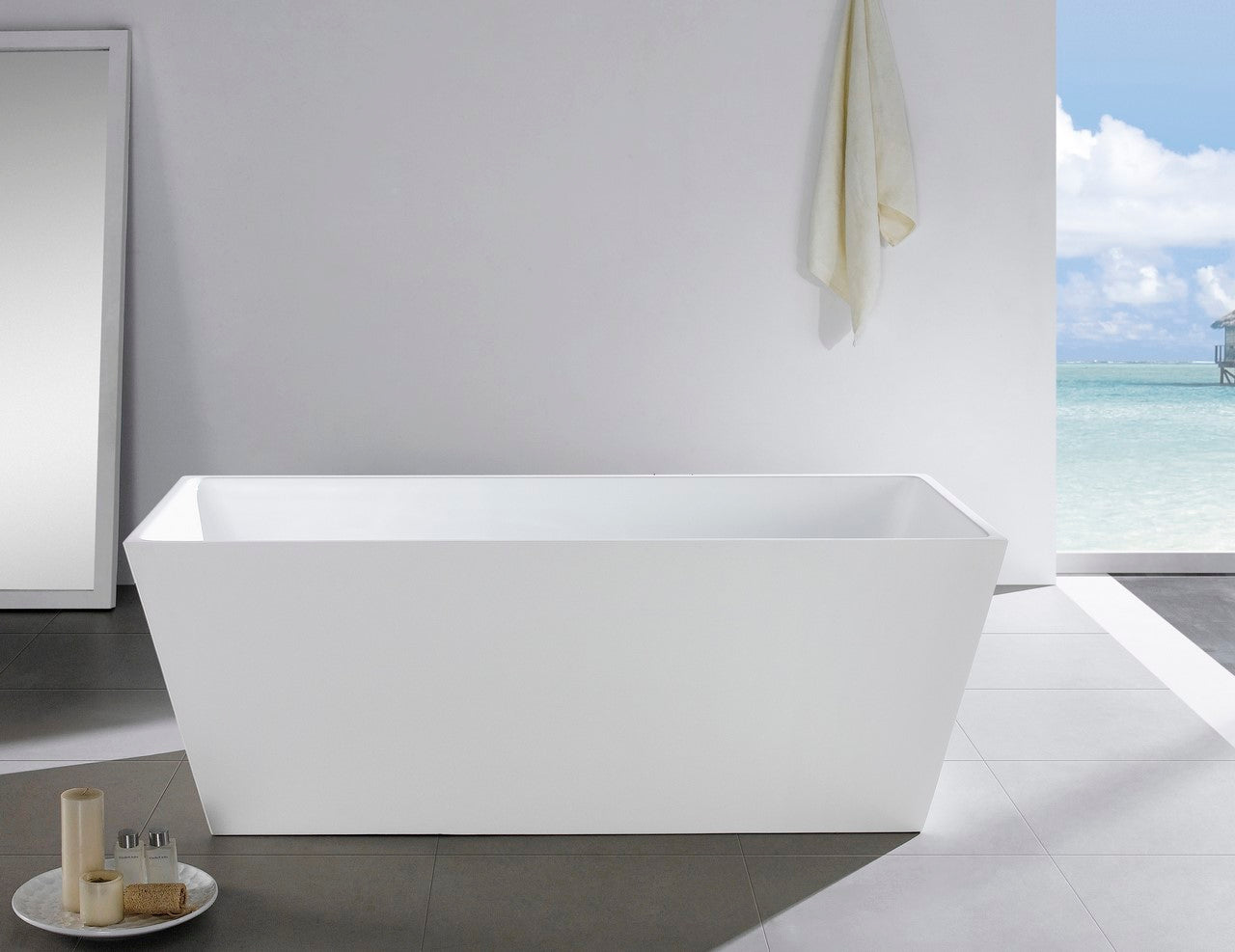 Kube Squadra 63″ Free Standing Bathtub
