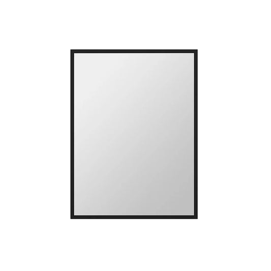 Kube 23″ Stainless Steel Framed Mirror – Matte Black
