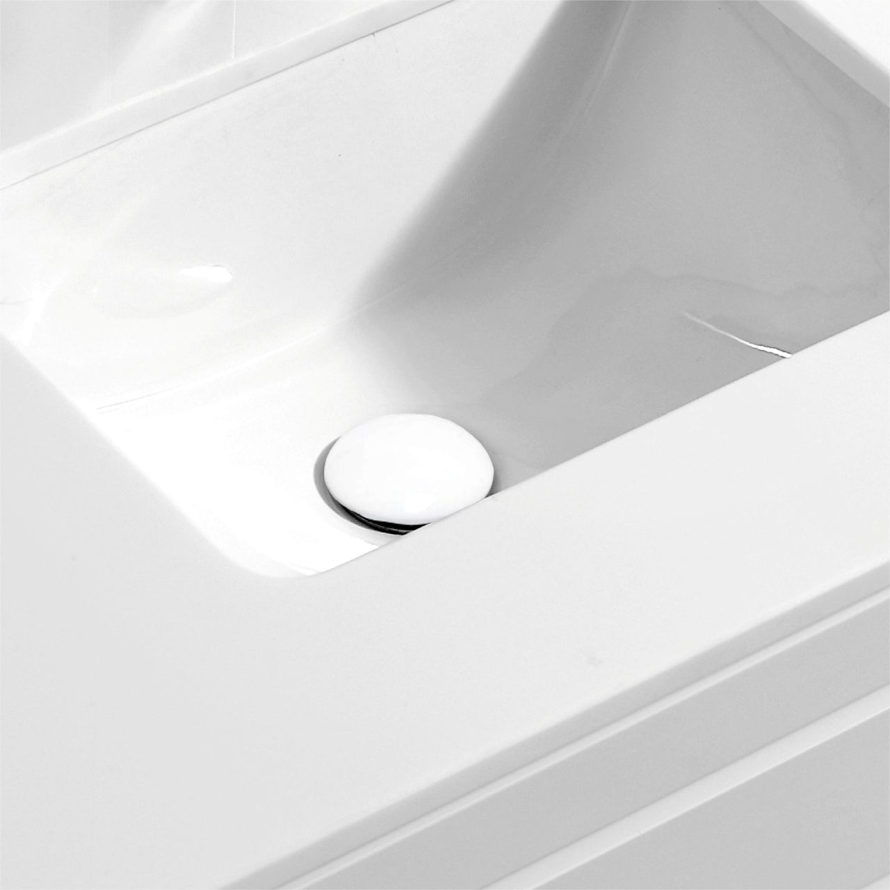 KubeBath Solid Brass Construction Pop-Up Drain W/ White Ceramic Finish – With Overflow