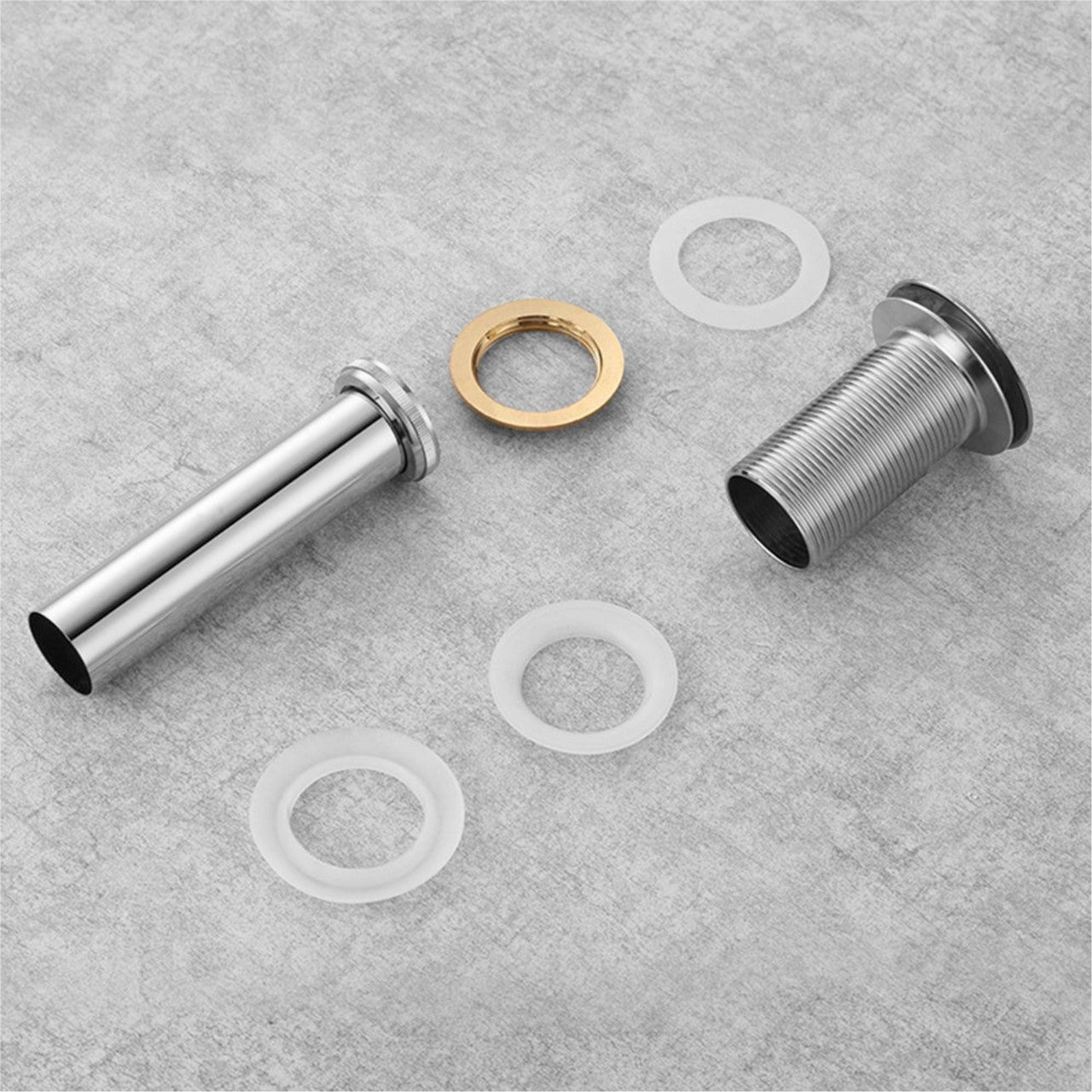 KubeBath Solid Brass Construction Pop-Up Drain W/ Brush Nickel Finish – No Overflow