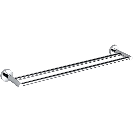 Aqua RONDO by Kubebath 18″ Double Towel Bar – Chrome