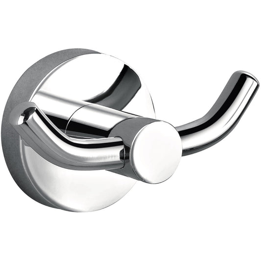 Aqua Rondo by Kubebath Double Robe Hook – Chrome