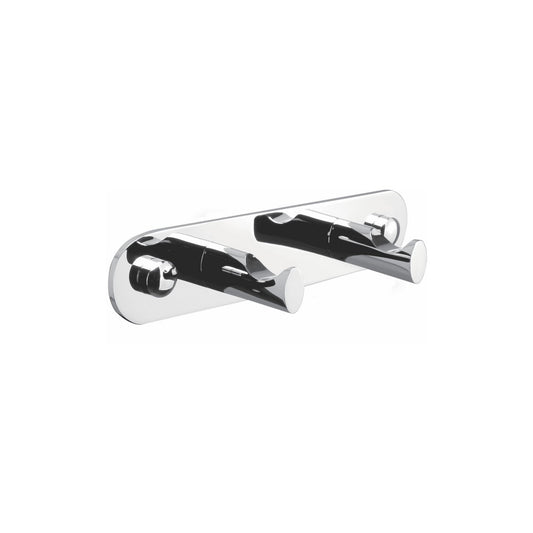 Aqua Rondo by KubeBath Robe Hook With 2 Hooks – Chrome