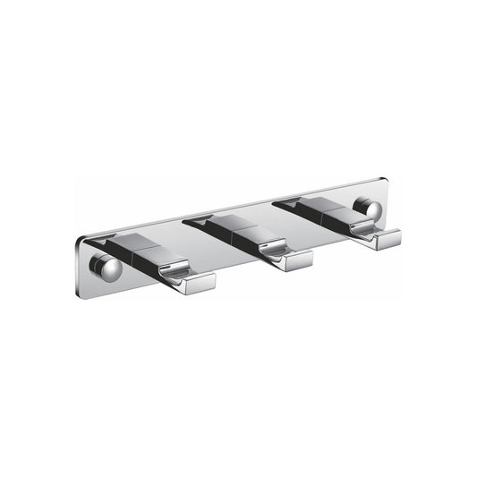Aqua Piazza Robe Hook With 3 Hooks – Chrome