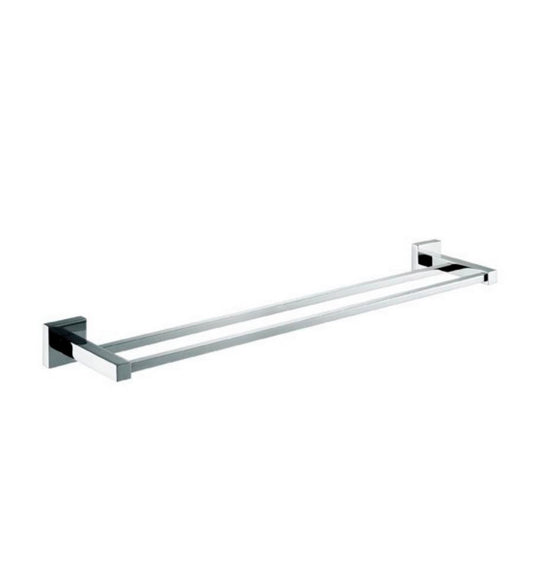 Aqua PIAZZA 24″ Double Towel Bar – Chrome