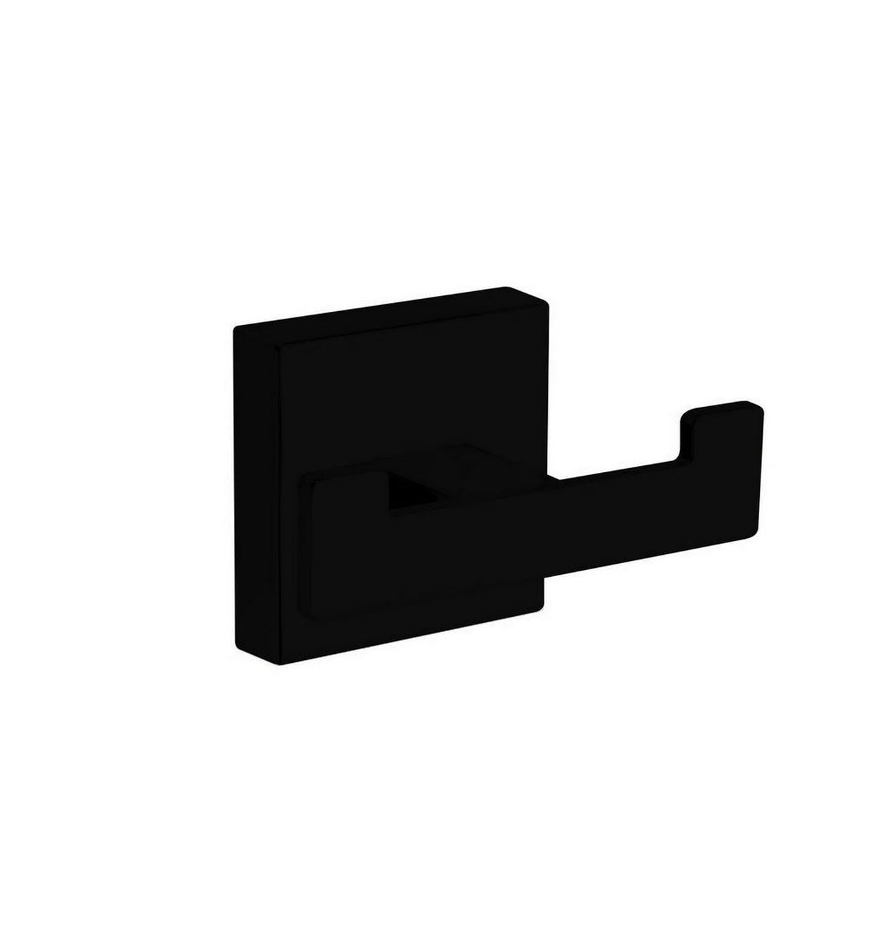 Aqua Plato Double Robe Hook – Matte Black