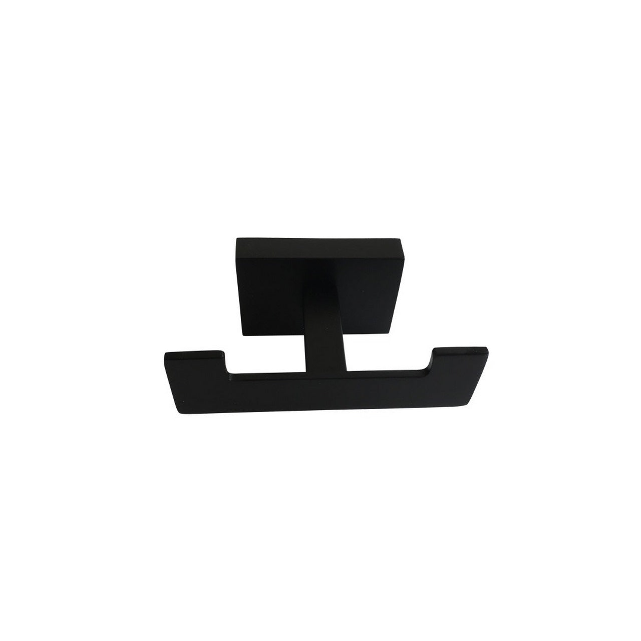 Aqua Plato Double Robe Hook – Matte Black