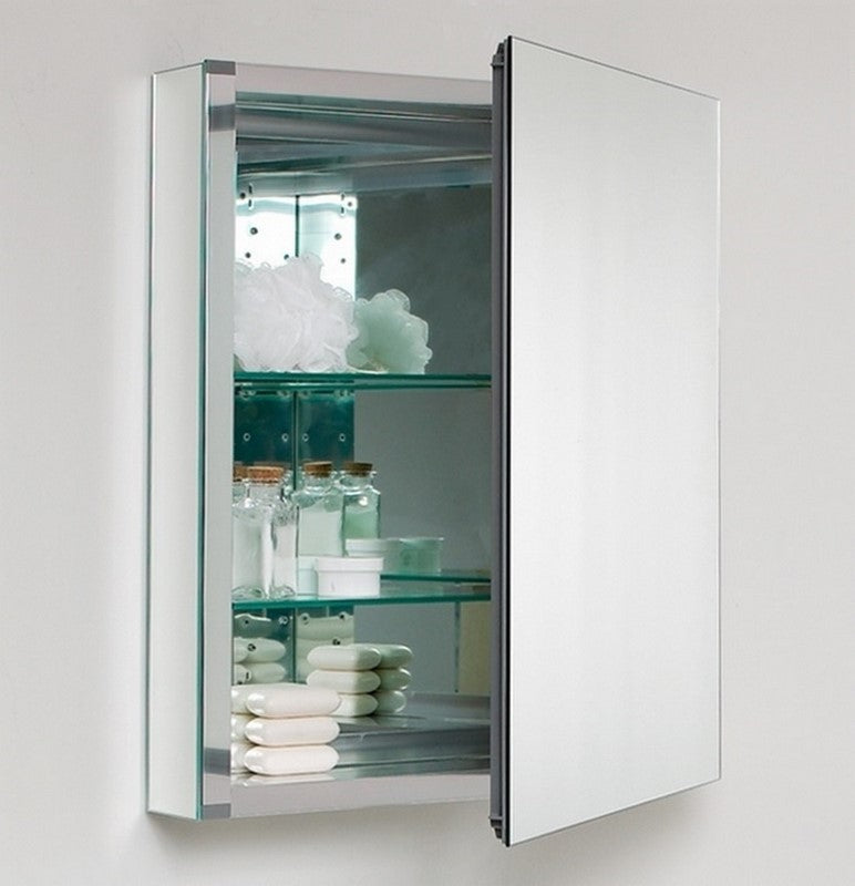 20″ Wide Mirrored Bathroom Medicine Cabinet