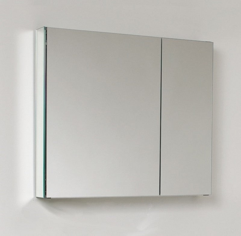 30″ Wide Mirrored Bathroom Medicine Cabinet