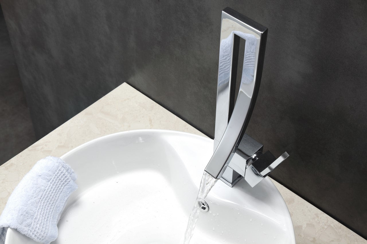 Aqua Elegance Single Lever Wide Spread Faucet – Chrome