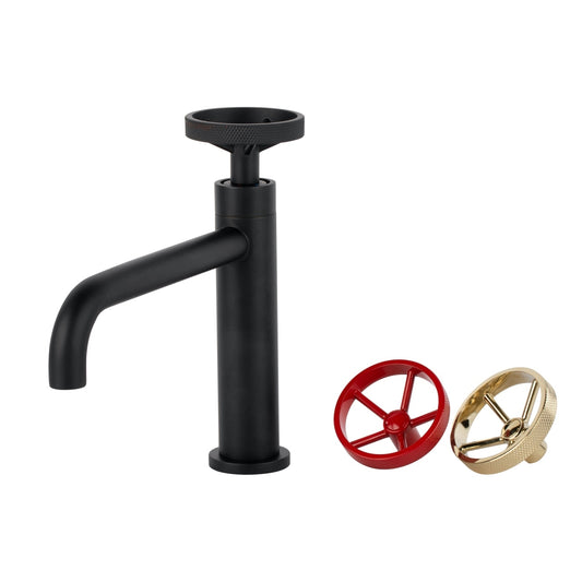 Aqua Loft Single Lever Bathroom Vanity Faucet – Matte Black