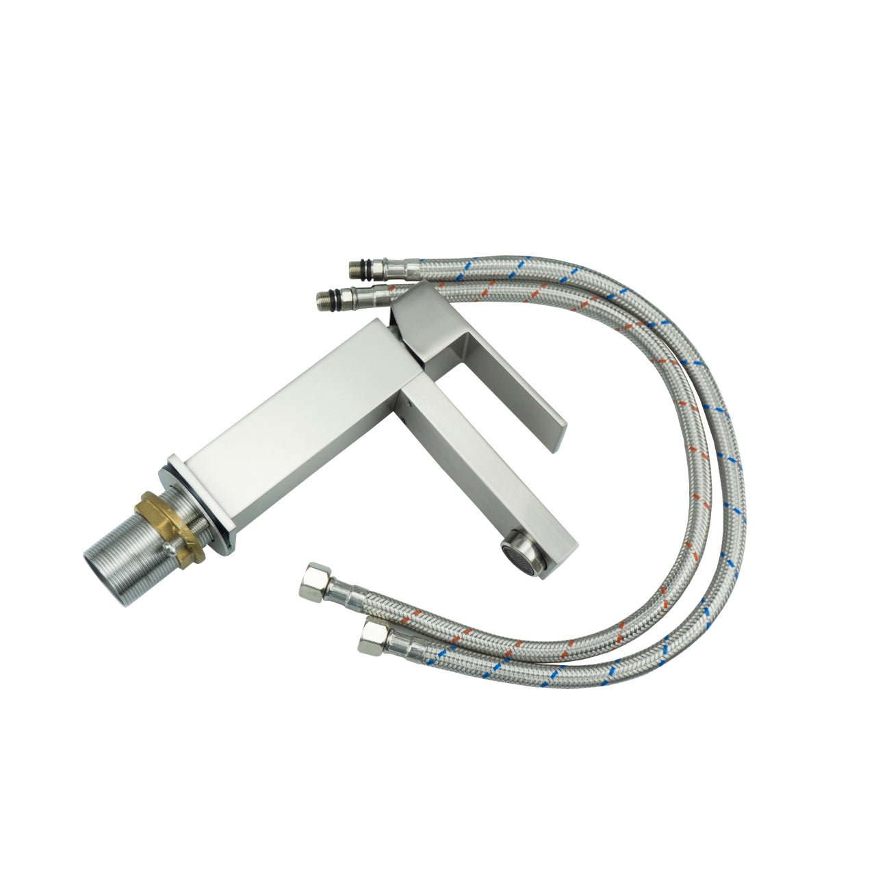 Aqua Kubo Single Lever Bathroom Vanity Faucet – Brushed Nickel