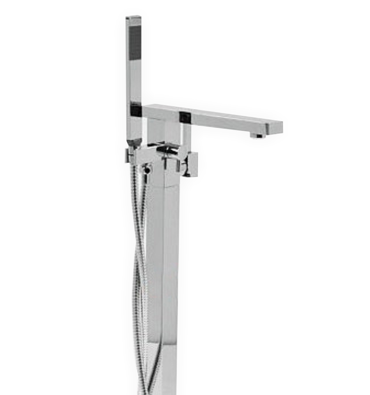 Aqua Squadra Floor Mounted Soaker Tub Faucet – Chrome