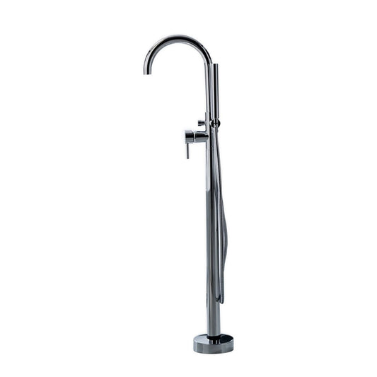 Aqua Ronda Floor Mounted Soaker Tub Faucet – Chrome