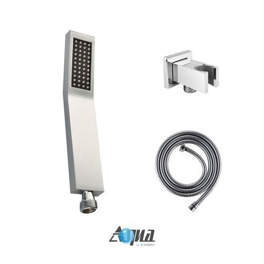 Aqua Piazza by KubeBath Handheld Kit W/ Handheld, 5′ Long Hose and Wall Adapter