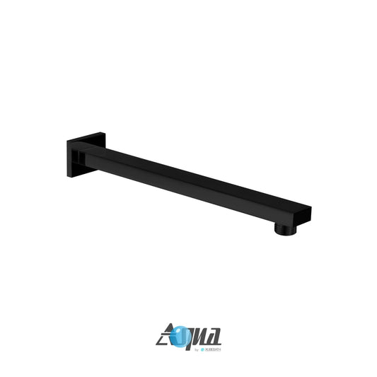 Aqua Piazza by KubeBath 17″ Wall Mount Shower Arm – Matte Black