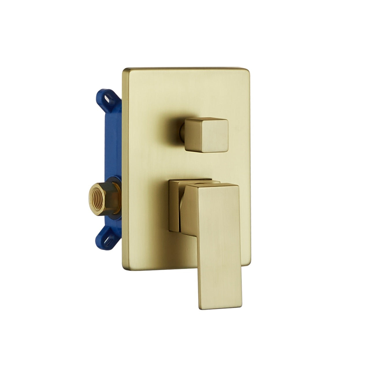 Aqua Piazza Gold Shower Set w/ 12″ Ceiling Mount Square Rain Shower and Handheld